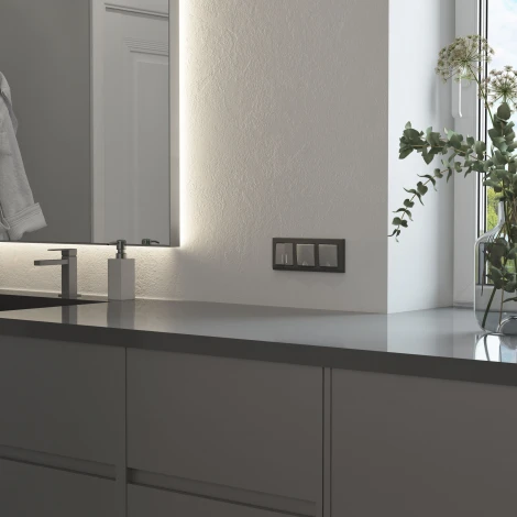 Рамка на 3 поста (графит матовый) Werkel W0031864 (a063117)