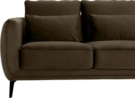 Диван Amsterdam двухместный ОГОГО (арт.342610), (Ткань/Коричневый)