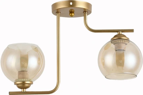 Потолочная люстра Escada Elli 1134/2 2х60Вт E27, металл/стекло, шампань