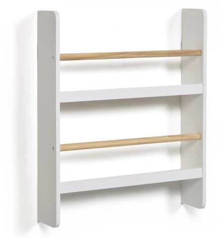 Полка La Forma (ex Julia Grup) Gopi (Белый/ Дерево,Сосна,МДФ)