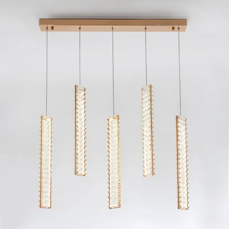 Подвесной светильник светодиодный хрустальный Modelux MODESTYLE MS.88909.5 GD