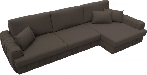 Диван угловой Лига-057 НПБ Лонг угол правый Лига Диванов (Рогожка) арт.129293