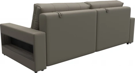 Диван прямой с полками Лига-053 НПБ Лига Диванов (Экокожа) арт.128895