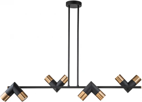 Потолочная люстра на штанге 11036/8R Black Indigo Doppio V000453 (220V)