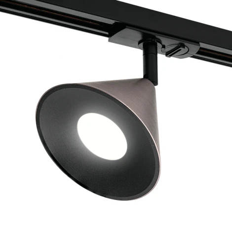 Трековый светильник однофазный Wolta WTL-GU10/08CH под лампу GU10 Черный / Серый BELLO
