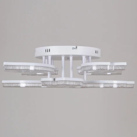 Потолочная люстра светодиодная на штанге с регулировкой цветовой температуры, яркости и ночным режимом Reluce 39290-0.3-4+4 WH