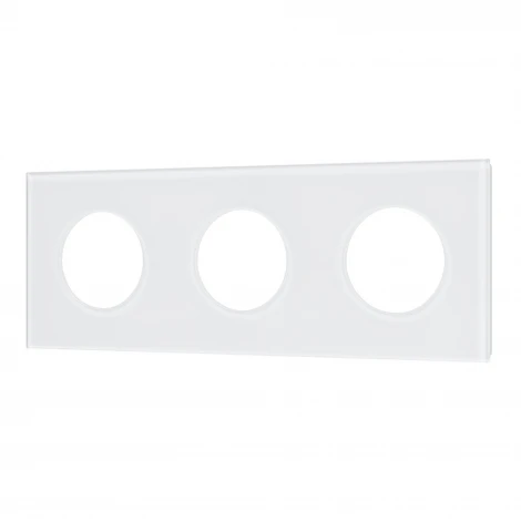 Рамка стеклянная FRM-GLARE-GC-3-WH (Arlight) 043838