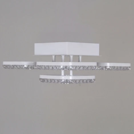 Потолочная люстра светодиодная на штанге с регулировкой цветовой температуры, яркости и ночным режимом Reluce 09848-0.3-4+1A WH