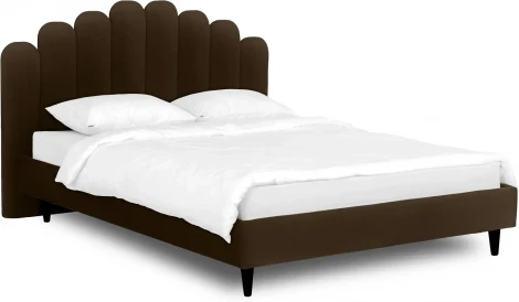 Кровать Queen II Sharlotta L 1600 ОГОГО (арт.577055), (Ткань/Коричневый)