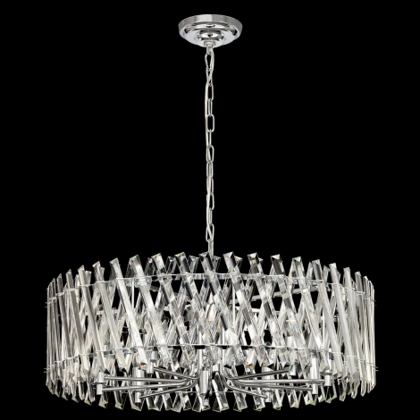 Подвесная люстра Citilux Ингвар CL334291 (220V, хрусталь, на цепи, круглые)