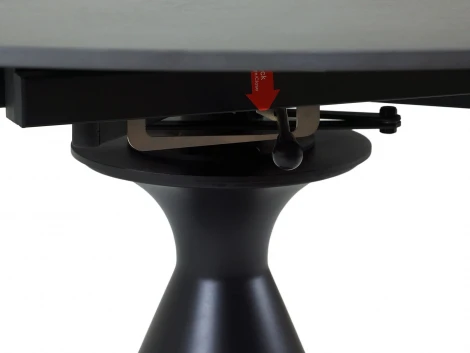 Раскладной обеденный стол Pion ОГОГО Обстановочка! (Керамика/Серый,Черный) арт.926808