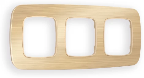 Рамка Ambrella Volt OMEGA Radian (Шампань Металл шлифованный) 3-ая OF580303