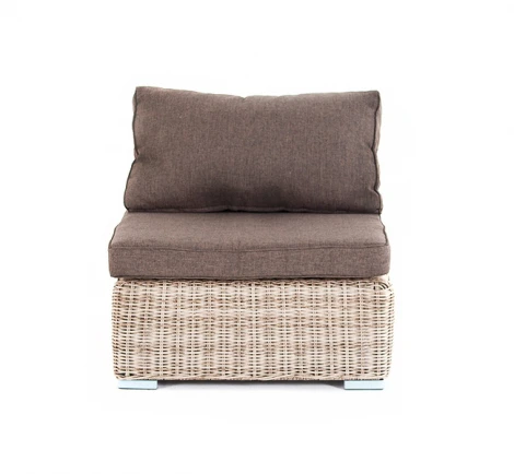 Модуль диванный прямой с подушками, цвет бежевый 4SIS Лунго YH-C1032W beige