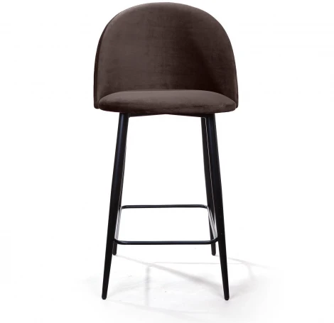 Cтул полубарный Thomas, бархат антрацит 14 Top Concept THOMAS 75976