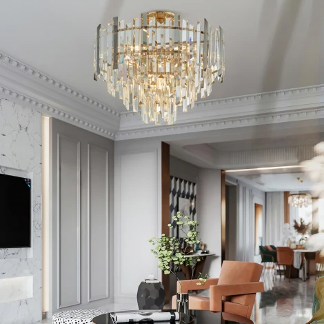 Потолочная люстра на штанге Arte Milano Sorrento-4409 374409/7/60/470 GD (220V)