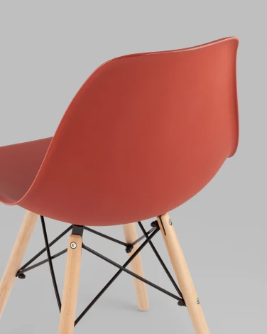 Стул Eames Style DSW терракотовый x4 (разборный каркас) Stool Group арт.УТ000039376
