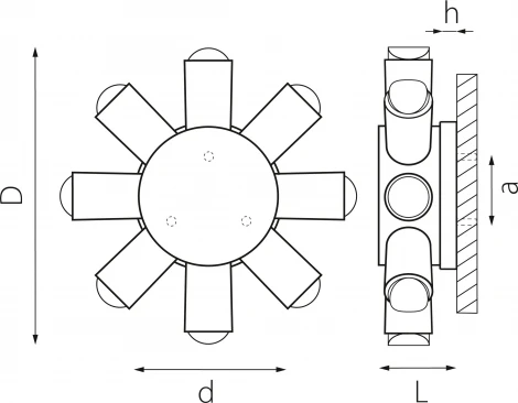Уличный настенный светодиодный светильник Lightstar Dito 380683 (220V, IP65)
