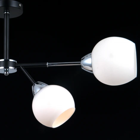 Потолочная люстра на штанге ILLUMICO IL0715-4CSQ-24 BK CR LIBRA (220V)