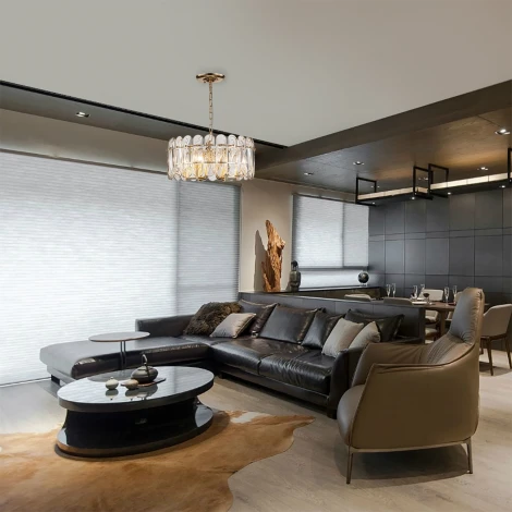 Подвесная люстра Escada Arabana 2114/6S E14*40W Gold (220V, хрусталь, на цепи, круглые)