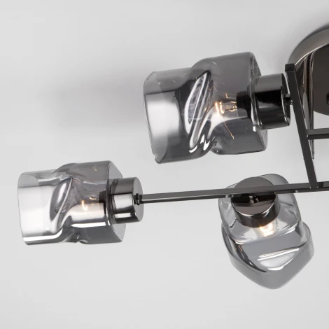 Потолочная люстра на штанге Eurosvet Hilari 30165/6 черный жемчуг (220V)