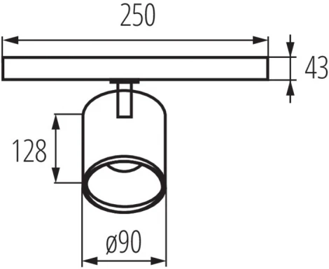 Трековый светильник трехфазный светодиодный Kanlux ACORD 33135 (220V)