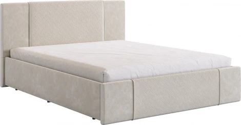 Каркас кровати Хлоя 160х200 см Mebelson (ДСП,Ткань/Кремовый) арт.KM1.6-24.2081