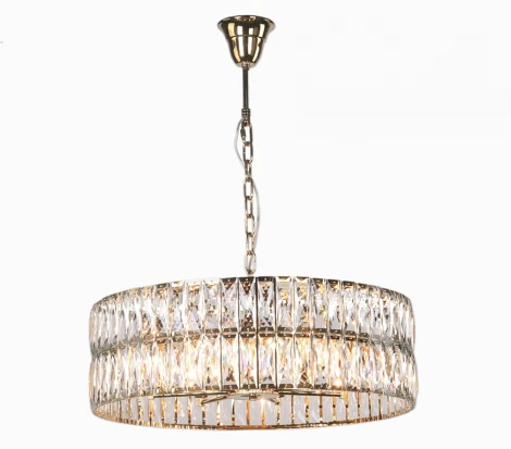 Подвесная люстра Newport 10120 10125+3/C gold new (220V, хрусталь, на цепи, круглые)