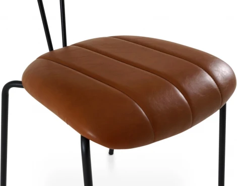 Обеденный стул Stem ОГОГО Обстановочка! (Экокожа/Коричневый,Черный) арт.930817