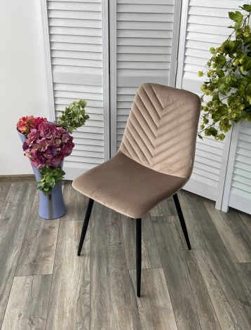 Стул DUKE BLUVEL-40 BEIGE, велюр