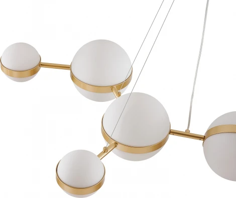 Подвесной светильник Favourite Asterismo 4448-8P (LED, 220V, на тросе, шарики, молекулы)