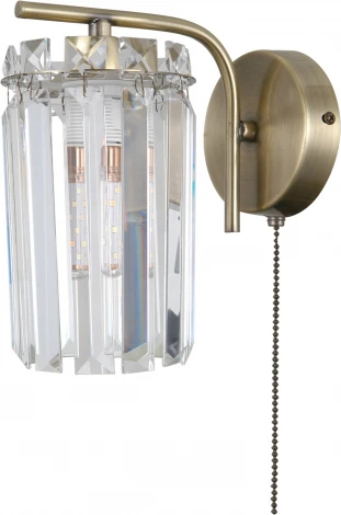 Бра хрустальное с выключателем Moderli Everly V10750-1W (220V)