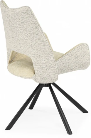 Стул на металлокаркасе Woodville Balaton 360 крутящийся beige / black арт.15840