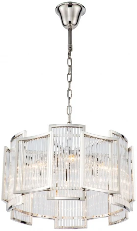 Подвесная люстра iLamp Tribeca MD0276-6C Nic (220V, хрусталь, на цепи, круглые)