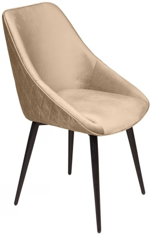 Стул Neo ромб, поворотный на 360 градусов, бархат бежевый 5 /опора конус Top Concept арт.22052