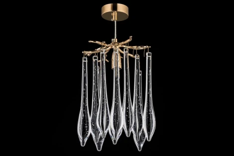 Подвесная люстра хрустальная Dio D`arte Tavenna Gold Tavenna H 1.5.21.108 G (220V, на тросе)