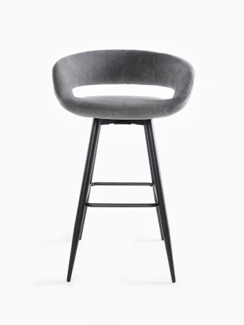 Стул барный МАМАДОМА Барни Р 900, Черный/Antracite Lux b28