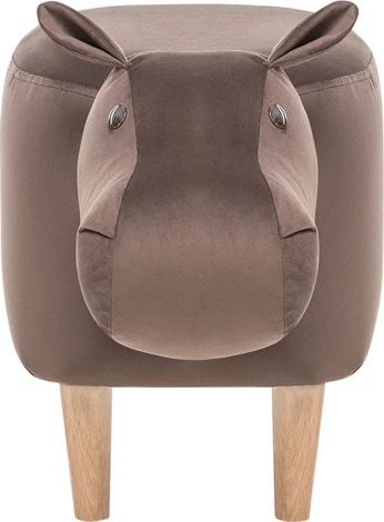 Пуф Leset Hippo COMBI (Фанера,Массив дерева,Велюр/Светло-коричневый) арт.2500000103476