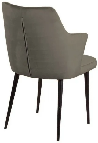 Стул с подлокотниками Top Concept Hunt, бархат 03 / черный конус