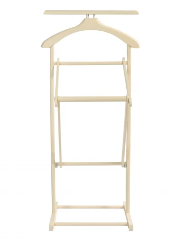 Вешалка костюмная складная В 21Н слоновая кость Mebelik 009625