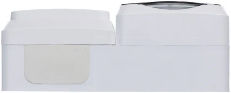 Розетка накладная с заземлением и крышкой с одноклавишным выключателем (белый) Systeme Electric Etude BPA16-241B