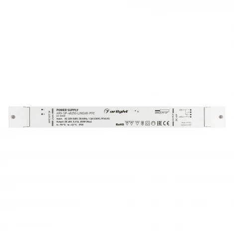 Блок питания ARV-SP-48250-LINEAR-PFC (48V, 5.21A, 250W) (IP20 Пластик) 032630 Arlight