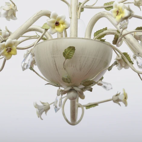 Подвесная люстра Abrasax SD0991/5 (220V, на цепи, свеча, цветы)