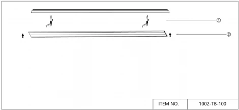 Шинопровод магнитный накладной Favourite Unika 1002-TB-100