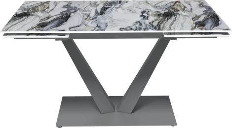 Стол раскладной Malibu (140+40+40), керамика глянцевая Cold Jade Top Concept арт.21356