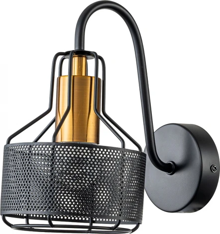 Бра Escada Quart 697/1A 1x60Вт E27, металл, черный/золото (220V)