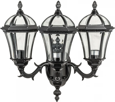Настенный фонарь уличный IP44 Oasis Light ROMA S 95201S 3 15L Bl (220V, фонарь)