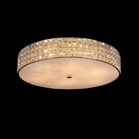 Потолочный светильник круглый Citilux Портал CL324102 (220V, хрусталь K9)