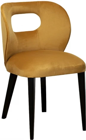 Стул Unico горчичный велюр Colt022-Orang 50*47*81см Garda Decor арт.UNICO-Colto22-ORANG