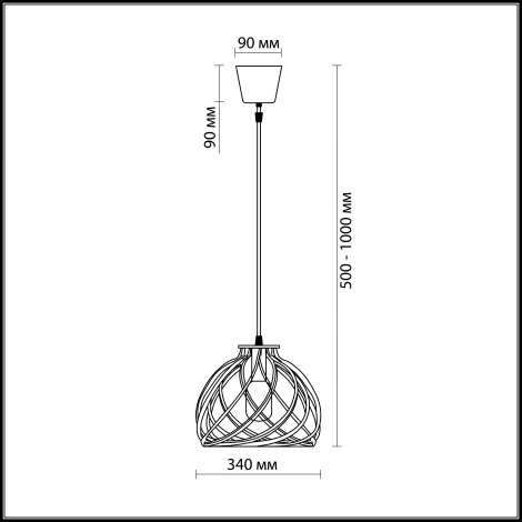 Подвесной светильник Odeon Light Spira 2893/1A