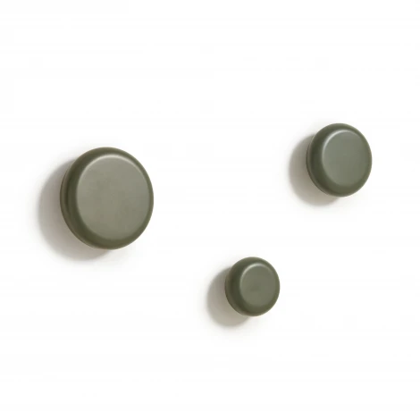 Nadue Набор из 3 настенных крючков из массива бука с зеленой отделкой La Forma (ex Julia Grup) арт.148227